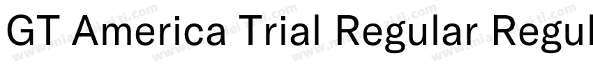 GT America Trial Regular Regular字体转换